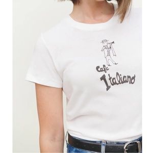 ‼️ ISO Reformation Perfect Vintage Tee Cafe Italiano